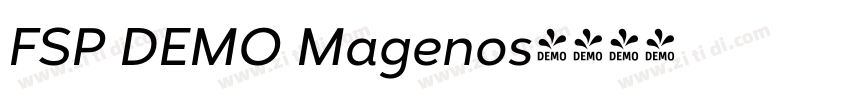 FSP DEMO Magenos字体转换 FSP DEMO Magenos字体转换